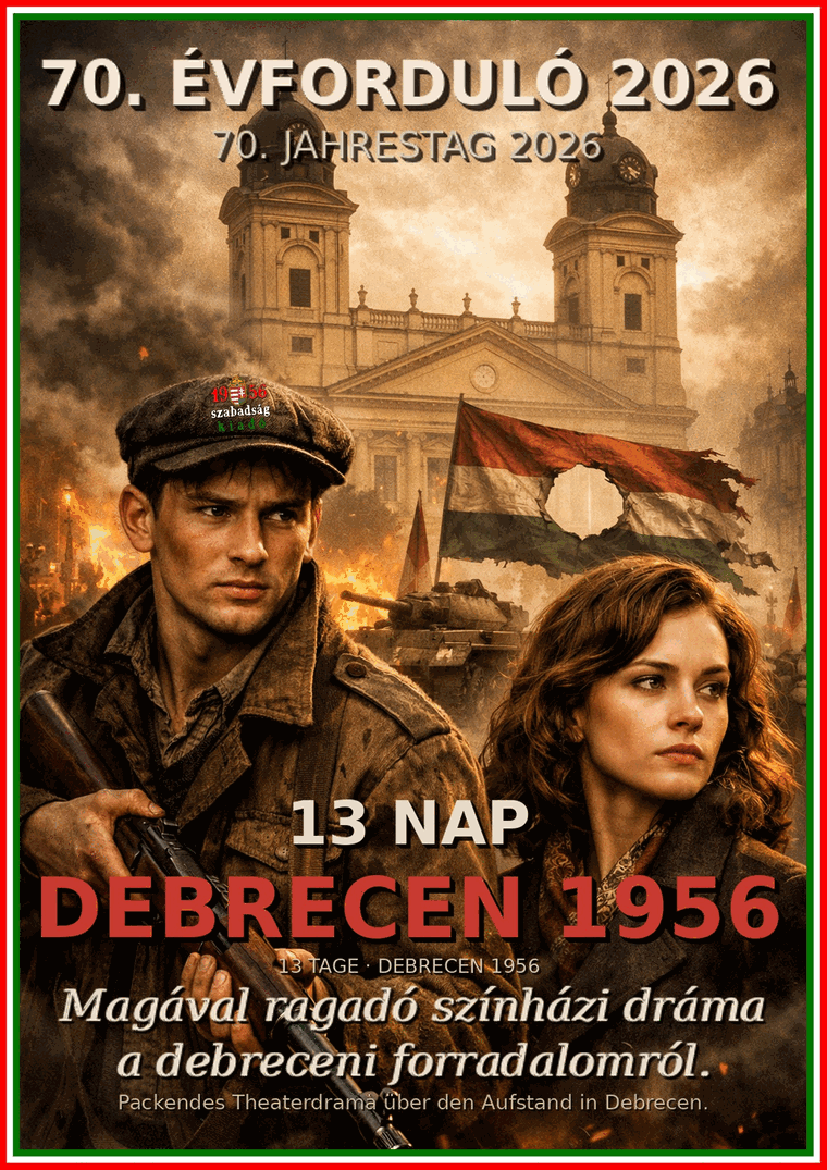 Plakat: 13 Tage Debrecen 1956