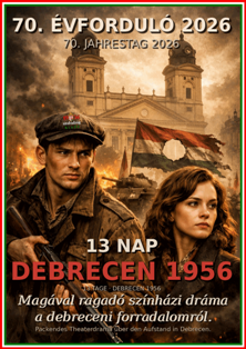 Plakat: 13 Tage Debrecen 1956